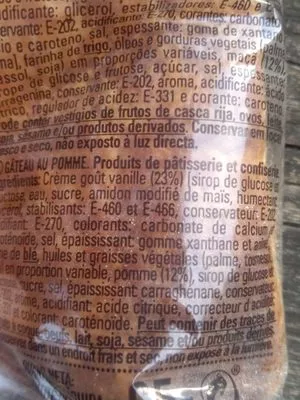 Lista de ingredientes del producto Dulcesol tarte aux pommes Dulcesol 