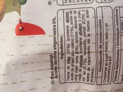 Lista de ingredientes del producto Panecillos tostados Auchan 