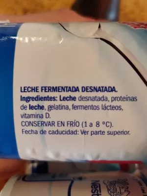 Lista de ingredientes del producto Sveltesse natural Nestlé 