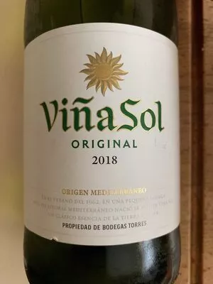 Lista de ingredientes del producto Viña Sol Original 2018 viña sol 