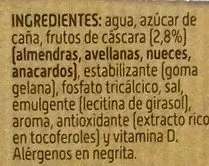 Lista de ingredientes del producto Fusión bebida de frutos secos (almendras,avellanas,nueces ViveSoy 1 l