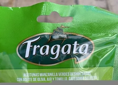 Lista de ingredientes del producto Aceitunas sin hueso aliñadas con tomillo Fragata 