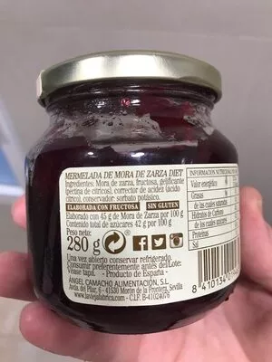 Lista de ingredientes del producto Mermelada mora de zarza La Vieja Fabrica 