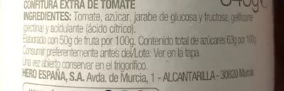 Lista de ingredientes del producto Hero Confitura De Tomate Hero 