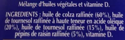 Lista de ingredientes del producto Oli 4 huiles Tramier 1 L