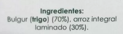 Lista de ingredientes del producto Brillante Facilíssimo Arroz Integral con Bulgur Brillante, Brillante facilíssimo 250 g (5 bolsitas)