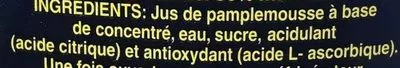 Lista de ingredientes del producto Néctar de Pomelo Don Simón 1 l