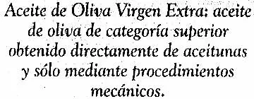 Lista de ingredientes del producto Aceite de oliva virgen extra Koipe 1 l