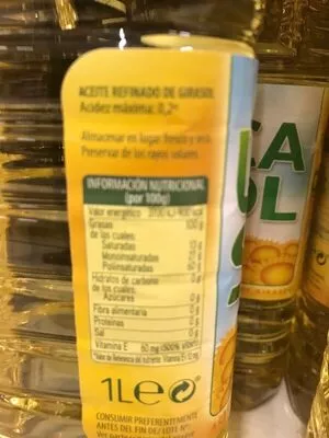 Lista de ingredientes del producto UCASOL Aceite de girasol ucasol 