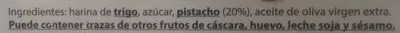 Lista de ingredientes del producto Polvorón de pistacho La Estepeña 270 g