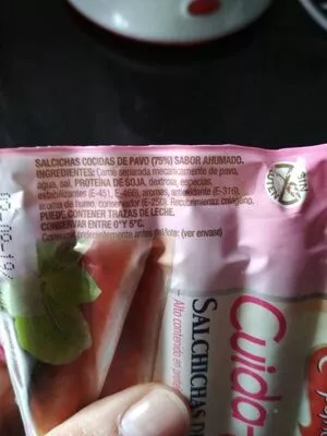 Lista de ingredientes del producto Campofrio cuida-t Campofrio 