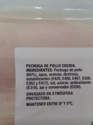 Lista de ingredientes del producto Finissimas campofrio 170 g