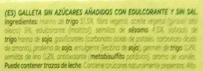 Lista de ingredientes del producto Galleta maría ligera sin sal y sin azúcar Gullón 600 g (3 x 200 g)