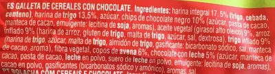 Lista de ingredientes del producto Vitalday crocant chocolate Gullón 280 g