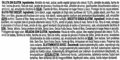 Lista de ingredientes del producto Digestive Sin Gluten Gullón 150 g