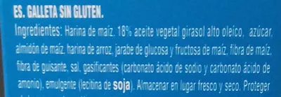 Lista de ingredientes del producto Tuestis spiderman Gullón 400 g (2 x 200 g)