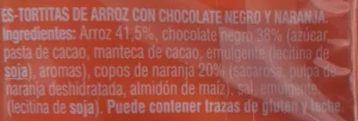 Lista de ingredientes del producto Vitalday Gullón, Vitalday 137,2 g (4 x 34,3 g)