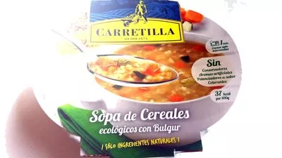 Lista de ingredientes del producto Sopa de Cereales con Bulgur Carretilla Carretilla 350g