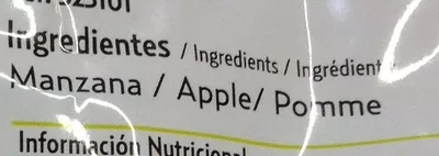 Lista de ingredientes del producto Pomme Gerio 15 g