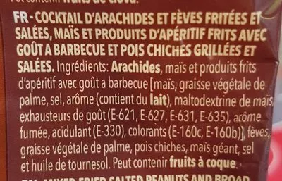 Lista de ingredientes del producto F.ravich Cockt.s / C.150à Frit Ravich 219 l