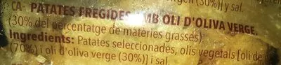 Lista de ingredientes del producto Patatas Fritas Caseras Frit Ravich 270G Frit ravich 