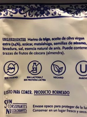 Lista de ingredientes del producto Tortas de aceite Inés Rosales 30 g