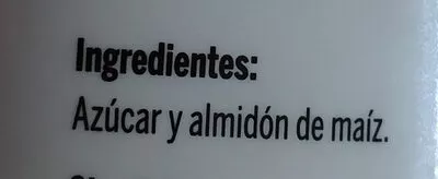 Lista de ingredientes del producto Azúcar Glace Seda especial repostería Azucarera 500g