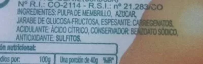 Lista de ingredientes del producto Dulce de membrillo tarrina 400 g San Lorenzo 400 g