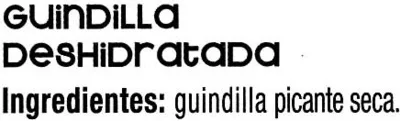 Lista de ingredientes del producto Guindilla deshidatada Trevijano 40 g