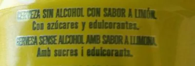 Lista de ingredientes del producto Free Cerveza Sin Alcohol Sabor Limón Damm 33cl