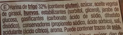 Lista de ingredientes del producto Magdalenas redondas Auchan 14