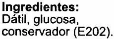 Lista de ingredientes del producto Dátiles sin hueso "Casa Pons" Variedad Deglet Nour Casa Pons 250 g