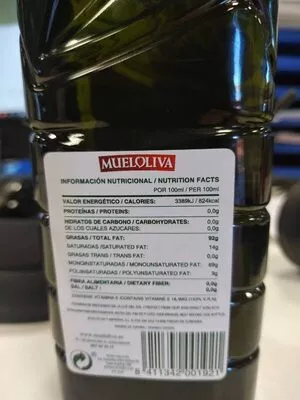 Lista de ingredientes del producto Aceite de oliva virgen extra Mueloliva 