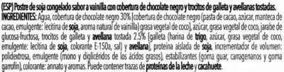 Lista de ingredientes del producto Special line veg ice vainilla Royne 240 g (6 x 40 g), 300 ml (6 x 50 ml)