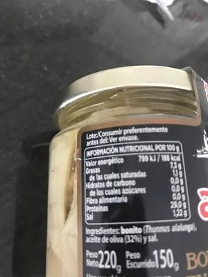 Lista de ingredientes del producto Bonito del Norte  