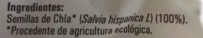 Lista de ingredientes del producto Hijas del sol semillas de chía ecológicas Hijas del Sol 350 g