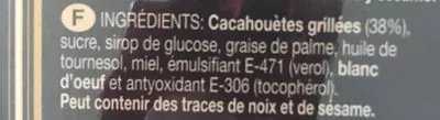 Lista de ingredientes del producto Turron diverso de cacahuete El Moli Vell 