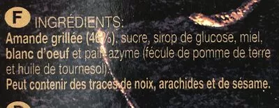 Lista de ingredientes del producto Turon Aitana 