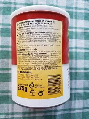 Lista de ingredientes del producto Lecitina de soja granulada para el colesterol Santiveri 