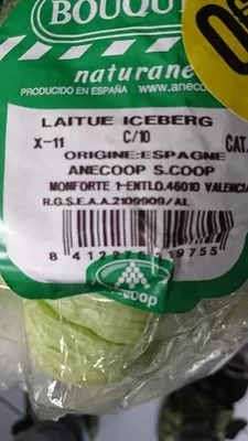 Lista de ingredientes del producto Salade, Variété Iceberg, Catégorie 1 Bouquet 