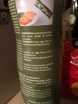 Lista de ingredientes del producto Hierbas provenzales Maeva 