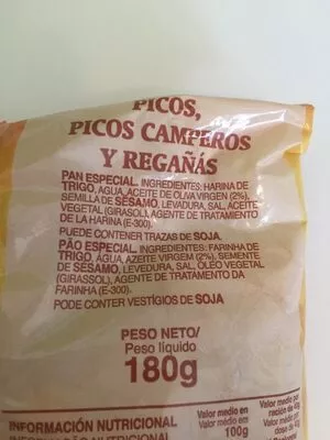 Lista de ingredientes del producto Ortiz Mix De Picos Ortiz 