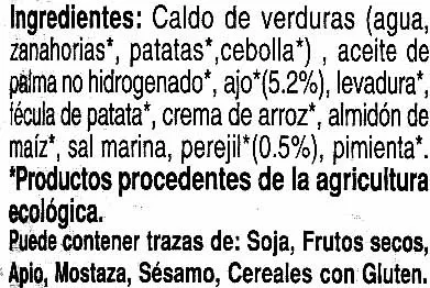 Lista de ingredientes del producto Paté vegetal ecológico "Oleander" Ajo y finas hierbas Oleander 135 g