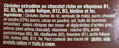 Lista de ingredientes del producto Riz chocolaté Gourmet 