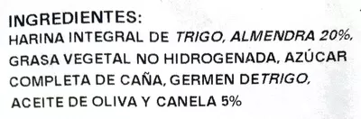 Lista de ingredientes del producto Polvorones Belsi 300 g