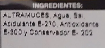 Lista de ingredientes del producto Altramuces Carrefour 300 g