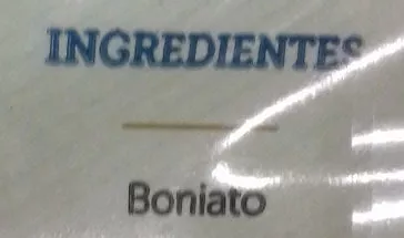 Lista de ingredientes del producto Boniato cocido en dados Huercasa 250 g