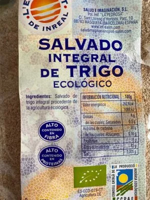 Lista de ingredientes del producto Salvado integral de trigo ecológico L'Exquisit de Inreal 