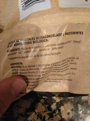 Lista de ingredientes del producto Bio listísimos veggie mix de verduras La Sirena 