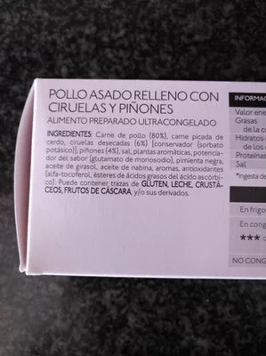 Lista de ingredientes del producto  La Sirena 650 gr